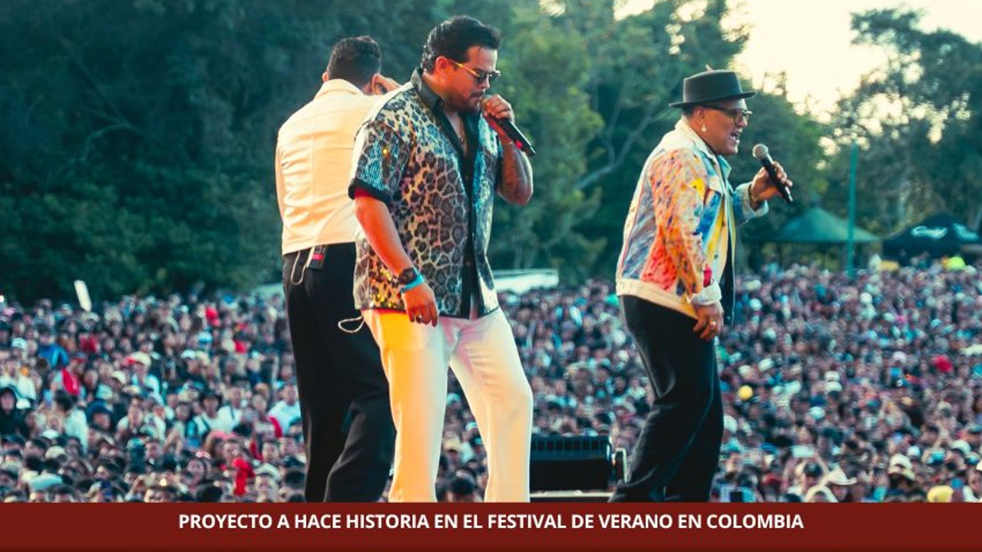 la reconocida agrupación venezolana Proyecto A, la cual hizo historia al presentarse en el Festival de Verano en Colombia. 