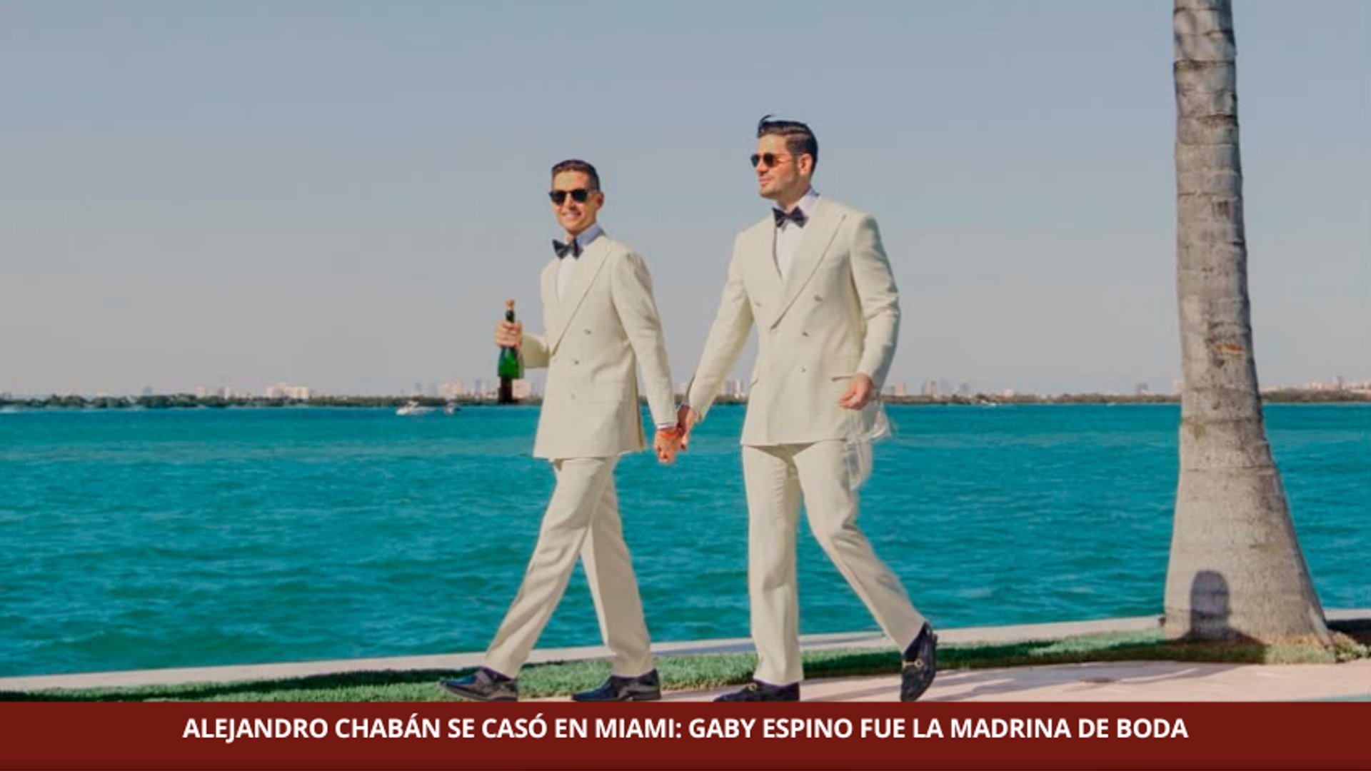 Alejandro Chabán. celebró su unión con Alejandro De Cesare 