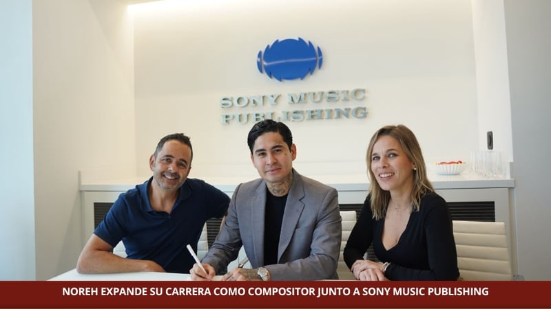 NOREH como compositor junto a Sony Music Publishing, expandiendo su carrera.