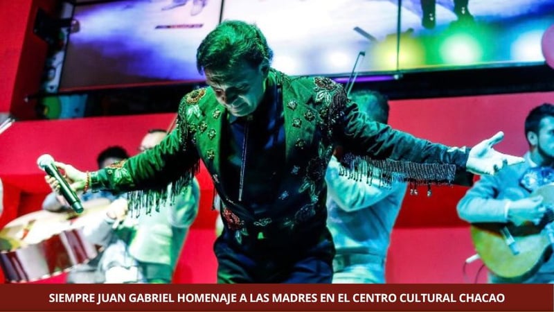 JUAN GABRIEL HOMENAJE A LAS MADRES EN EL CENTRO CULTURAL CHACAO