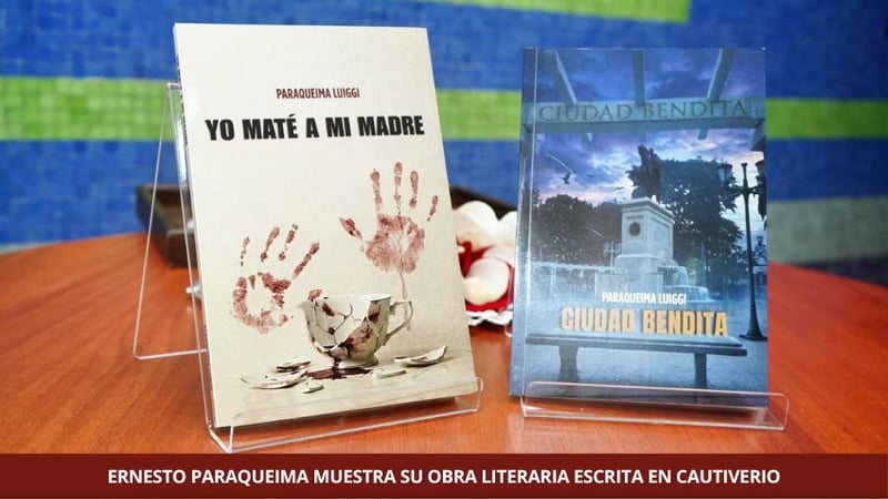 ERNESTO PARAQUEIMA MUESTRA SU OBRA LITERARIA ESCRITA EN CAUTIVERIO